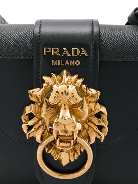 prada lion|prada animal lion shoulder bag.